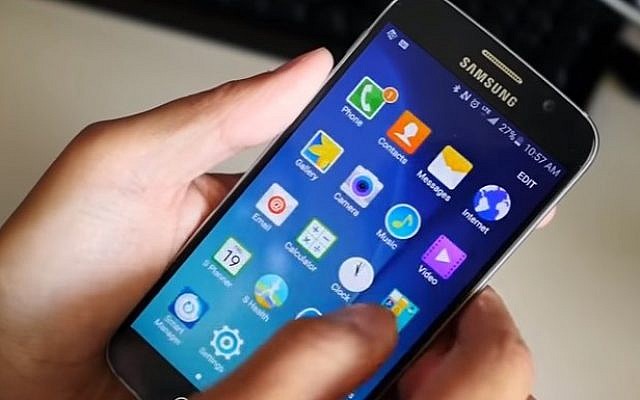 An Android smartphone, illustrative (YouTube screenshot)