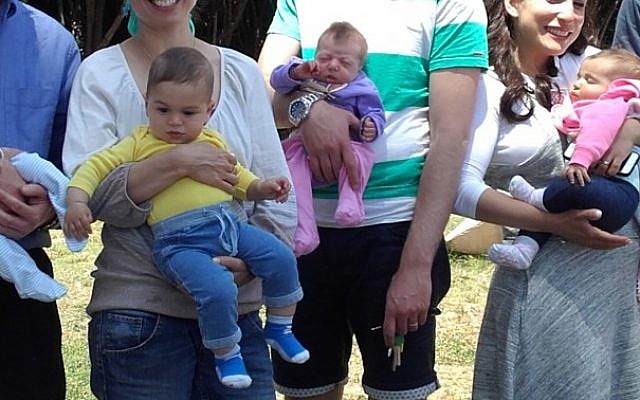 Joining the Cousins Club, 11-year wait for baby on the far left. (Photo: Heddy Abramowitz)