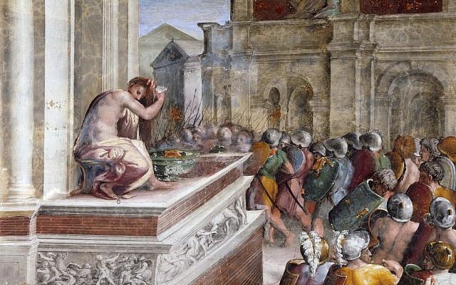 David and Bathsheba, by Raphael Santi, in 1519. (public domain)