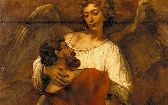 Jacob Wrestling with the Angel, by Rembrandt. (Google Art Project, Wikimedia Commons)