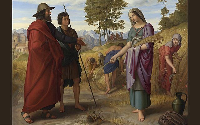 Ruth on the fields of Boaz by Julius Schnorr von Carolsfeld (cropped) (Cc via Wikipedia)