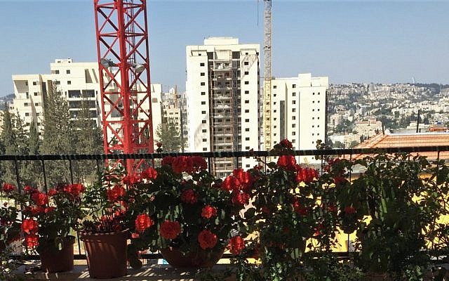 View of one of the new projects being built in Arnona (Courtesy: Shira Pasternak Be'eri)