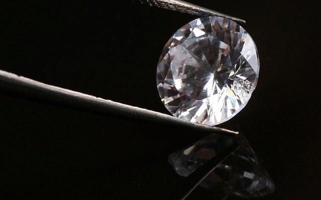 Illustrative photo of a diamond, up close (photo credit: Nati Shohat/Flash90)