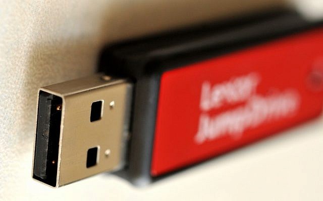 A USB stick (photo credit: Sophie Gordon/Flash90)