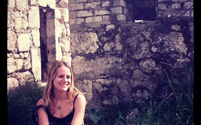 This picture of a smiling Sarah Tuttle-Singer was taken in Israel.