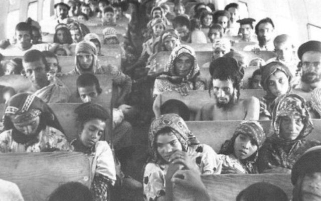 Jewish refugees en route to Israel from Yemen in 1949