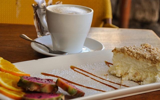 Cheesecake sweetens the Shavuot holiday and is great for entertaining or just for having around the house. (Michal Shmulovich/Times of Israel) Cheesecake sweetens the Shavuot holiday and is great for entertaining or just for having around the house. (Michal Shmulovich/Times of Israel)