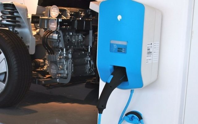 This is the kind of box, discrete installed in at the owner's home, which provides the vast majority of energy an electric car will every use. This is the kind of box, discrete installed in at the owner's home, which provides the vast majority of energy an electric car will every use.