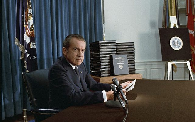 Former US president Richard Nixon. (photo credit: National Archives & Records Administration, public domain) Former US president Richard Nixon. (photo credit: National Archives & Records Administration, public domain)