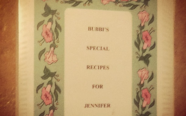 The treasured recipe book my Bubbi made for me