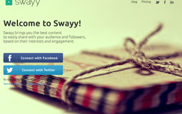 Swayy  - Manages to combine most of the important features that a social marketer can ask for.