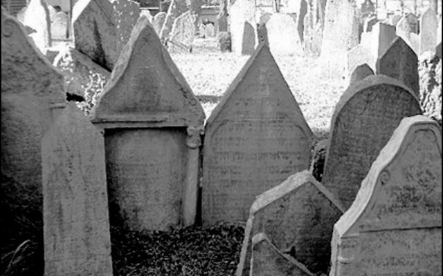 A historic Prague Jewish cemetery