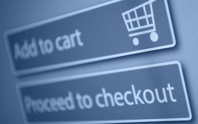 Checkout screen for online shopping (Checkout screen via Shutterstock)