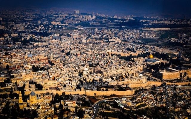A magnificent aerial view of the Old City. Photo by David Katz