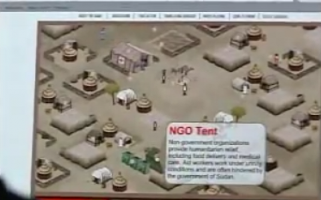 Screenshot of Games for Change video game (Youtube screenshot)