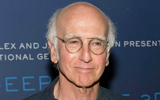 Larry David in August 2014. (Dave Kotinsky/Getty Images via JTA)