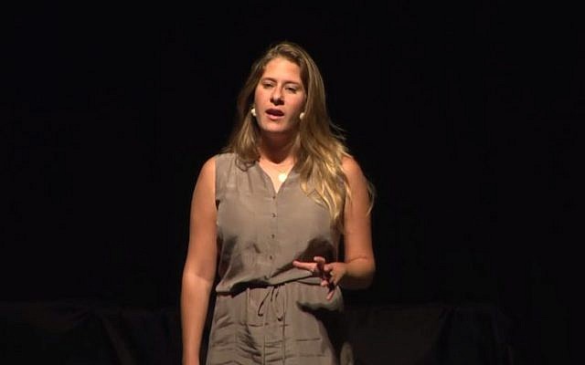 Adi Altschuler, the Israel manager of Google for Education. (screen capture: YouTube/TEDx Talks)