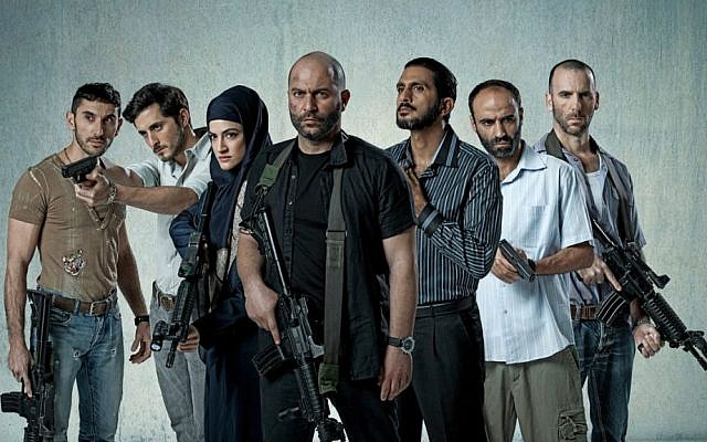 The cast of 'Fauda,' the YES drama about undercover agents in the West Bank, co-created by Avi Issacharoff, who writes for The Times of Israel (Ohad Romano)