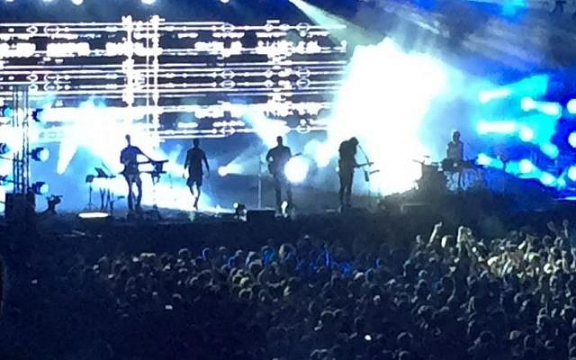 English band alt-J in concert in Rishon Lezion, August 23, 2015 (Times of Israel)