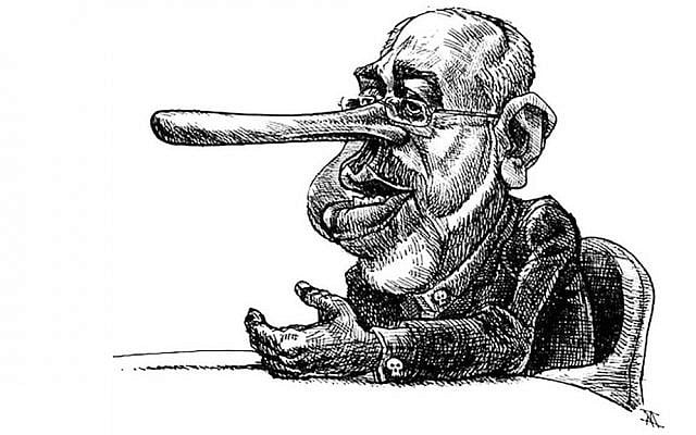 "A pathological liar" Iranian Foreign Minister Javad Zarifa (Courtesy Nikahang Kowsar)