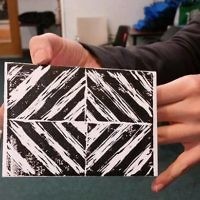 Finished postcard imprint