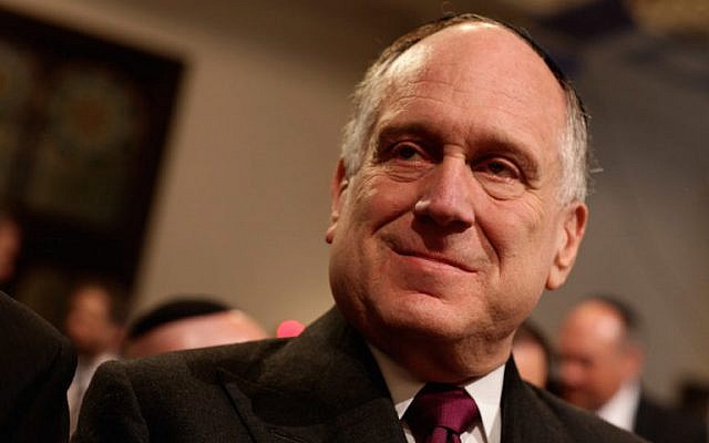 Ronald Lauder in Leipzig, Germany, Aug. 30, 2010 (Sean Gallup/Getty Images, via JTA)