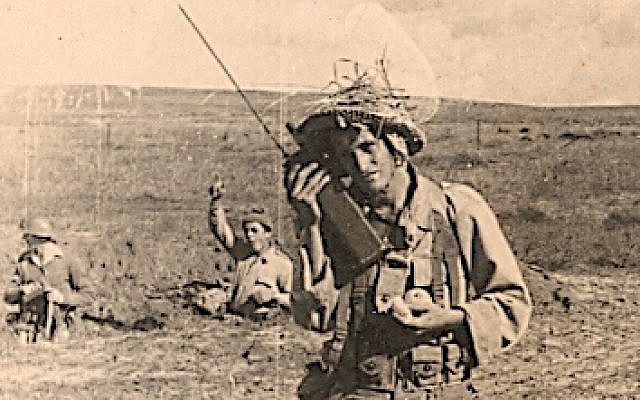 Yair Akov as a soldier during Israel's War of Independence (courtesy)