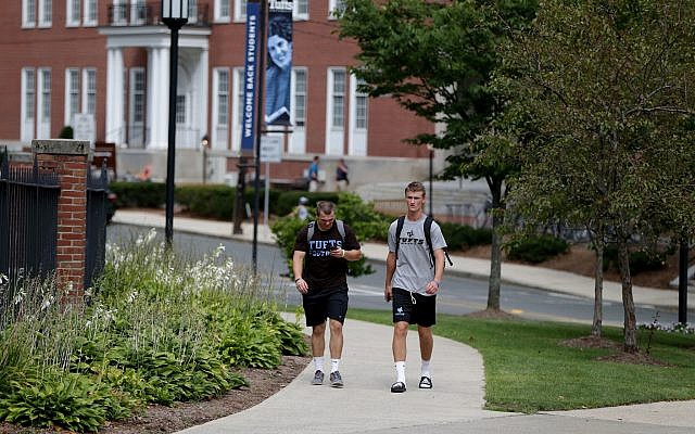 MEDFORD, MA - AUGUST 31: The Tufts University campus in Medford, MA is pictured on Aug. 31, 2017. (Photo by Jonathan Wiggs/The Boston Globe via Getty Images) MEDFORD, MA - AUGUST 31: The Tufts University campus in Medford, MA is pictured on Aug. 31, 2017. (Photo by Jonathan Wiggs/The Boston Globe via Getty Images)