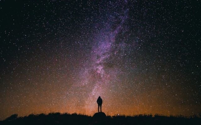Standing under the Milky Way/ public domain (goodfreephotos.com)