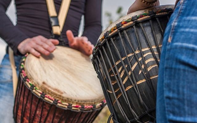 Illustrative: Djembe drumming on the beach. (iStock)