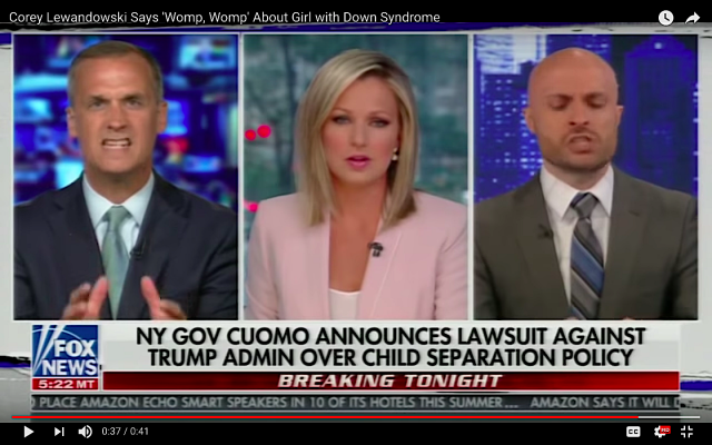 Corey Lewandowski on Fox News (screen - YouTube)