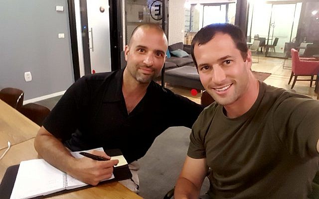 Should we start working on the Biblepreneur? Rabbi Baruch Halevi and Assaf Luxembourg. Credit: Assaf Luxembourg.