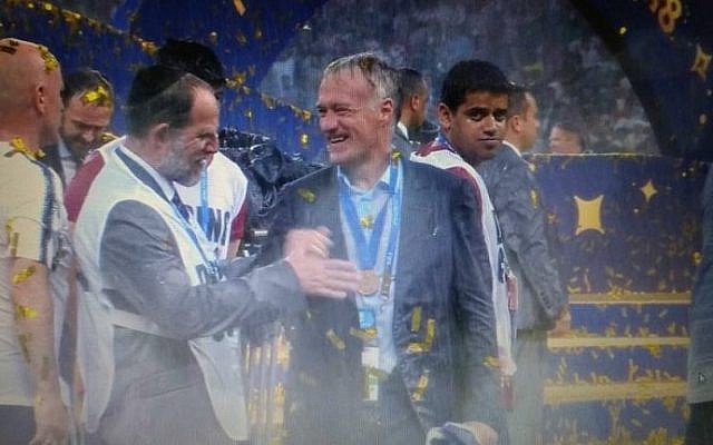 July 15, 2018 World Cup Final Professor Efraim Kramer and Didier Deschamps