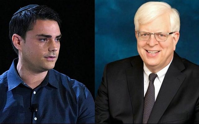 Composite of Ben Shapiro and Dennis Prager. (YouTube)