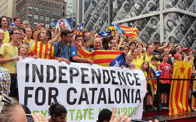 Protest in support of Catalonia in NYC, August 2013. Photo: Liz Castro, via Flickr [CC BY-SA 2.0]