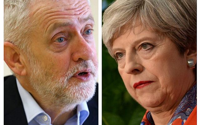 Jeremy Corbyn and Theresa May