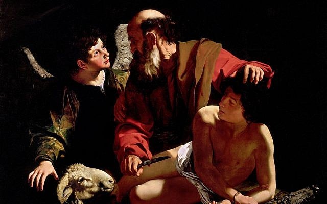 'The Sacrifice of Isaac,' by Caravaggio, c. 1603. (Wikipedia).