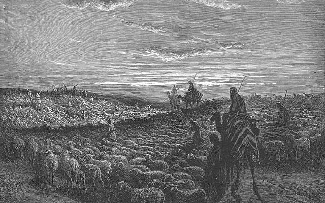 Illustrative: Abraham Goes to the Land of Canaan, by Gustave Dore, 1866. (Wikimedia Commons).