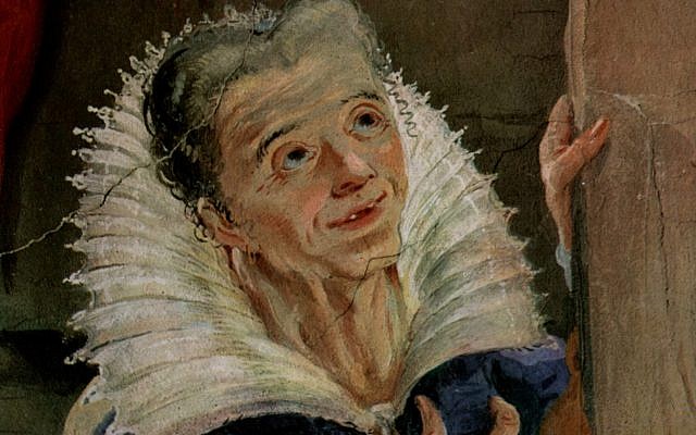 Sarah's reaction, taken from 'The appearance of the angel before Sarah,' by Giovanni Battista Tiepolo, 1726 - 1728. (Wikimedia Commons) Sarah's reaction, taken from 'The appearance of the angel before Sarah,' by Giovanni Battista Tiepolo, 1726 - 1728. (Wikimedia Commons)