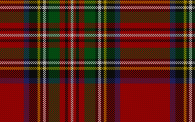 Royal Stewart tartan (CC BY-SA MyNikki, Wikimedia Commons)