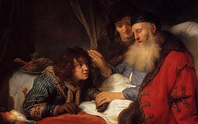 Isaac Blessing Jacob by Govert Teunisz Flinck (1639)
