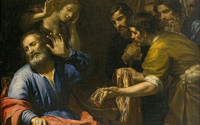 'Joseph's Coat Brought to Jacob,' by Giovanni Andrea de Ferrari, c. 1640. (Wikipedia)