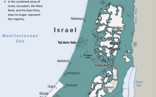 Palestinian autonomy map (Source: US State Department)