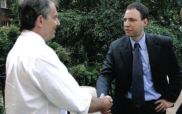 (The author interviews Tony Blair at 10 Downing St, 2005)