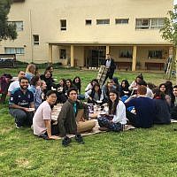 EMIS and NYU students having picnic/lunch together.