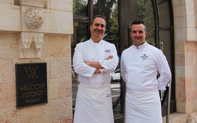 chef Frédéric Larquemin and chef Itzik Mizrahi Barak , photo: Johanna Geron