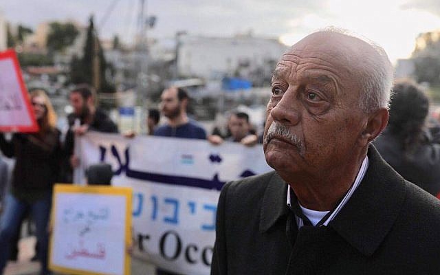 Mohamed Sabbagh - together with 32 members of his family - face eviction from their home of sixty years. If evicted, God forbid, the Palestinian residents will be replaced by "Judaification" activists  associated with private NGOs. [Photo by Free Jerusalem]