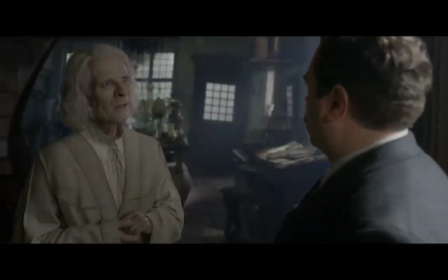 Nicolas Flamel in Fantastic Beasts: The Crimes of Grindelwald. (Screen capture: YouTube) Nicolas Flamel in Fantastic Beasts: The Crimes of Grindelwald. (Screen capture: YouTube)