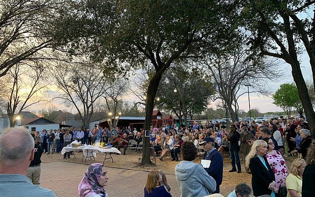 More than 300 people attended a vigil in support of the Muslim community in Flower Mound, TX. (Source: Islamic Association of Lewisville and Flower Mound) More than 300 people attended a vigil in support of the Muslim community in Flower Mound, TX. (Source: Islamic Association of Lewisville and Flower Mound)