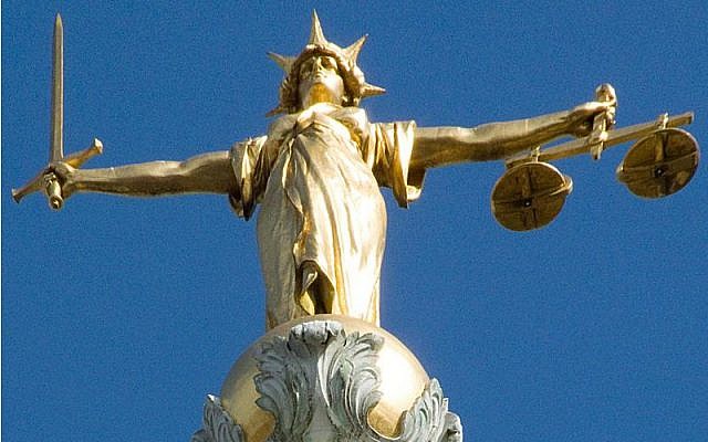 The Old Bailey's Lady Justice. (Wikipedia/Charles D P Miller - via Jewish News)